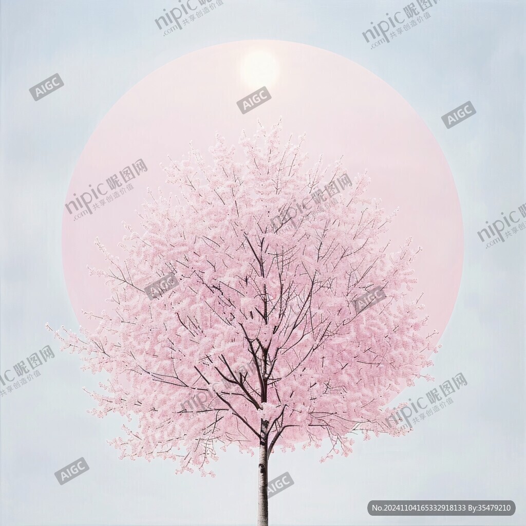 3d樱花树