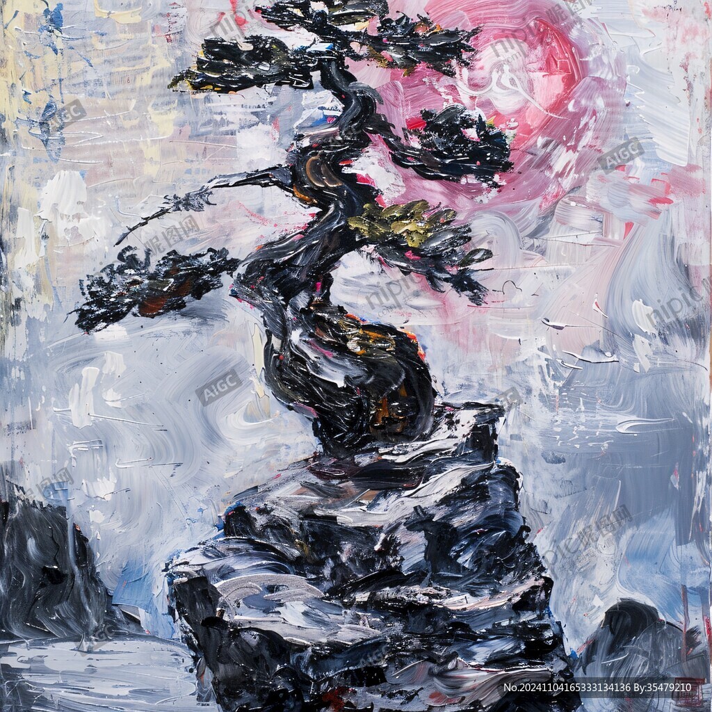 油画树