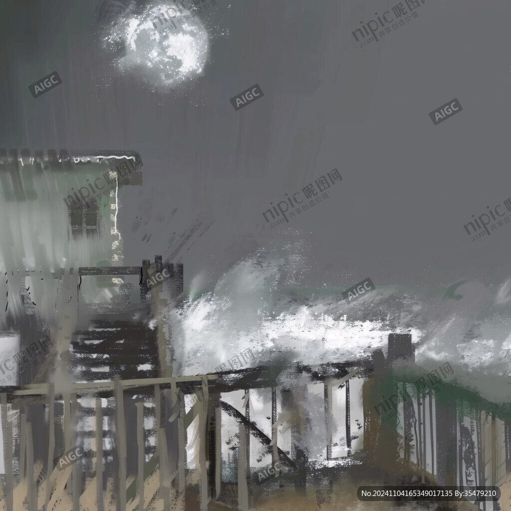 原创插画废墟