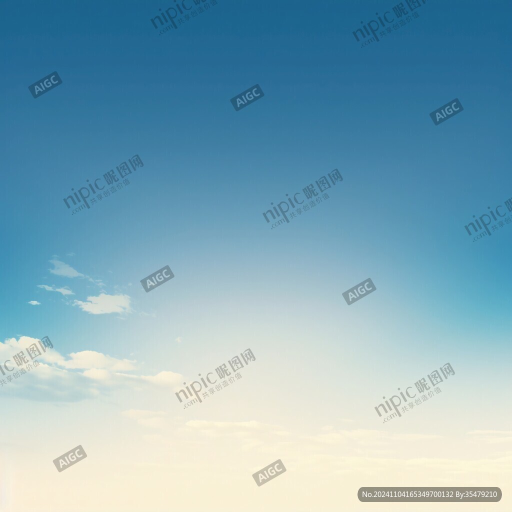 渐变蓝色天空