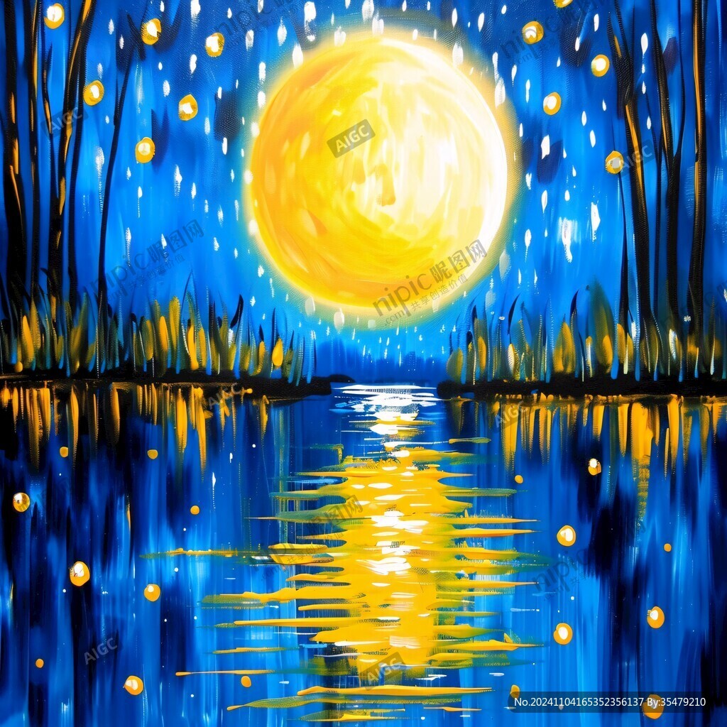 星月河幻想插画