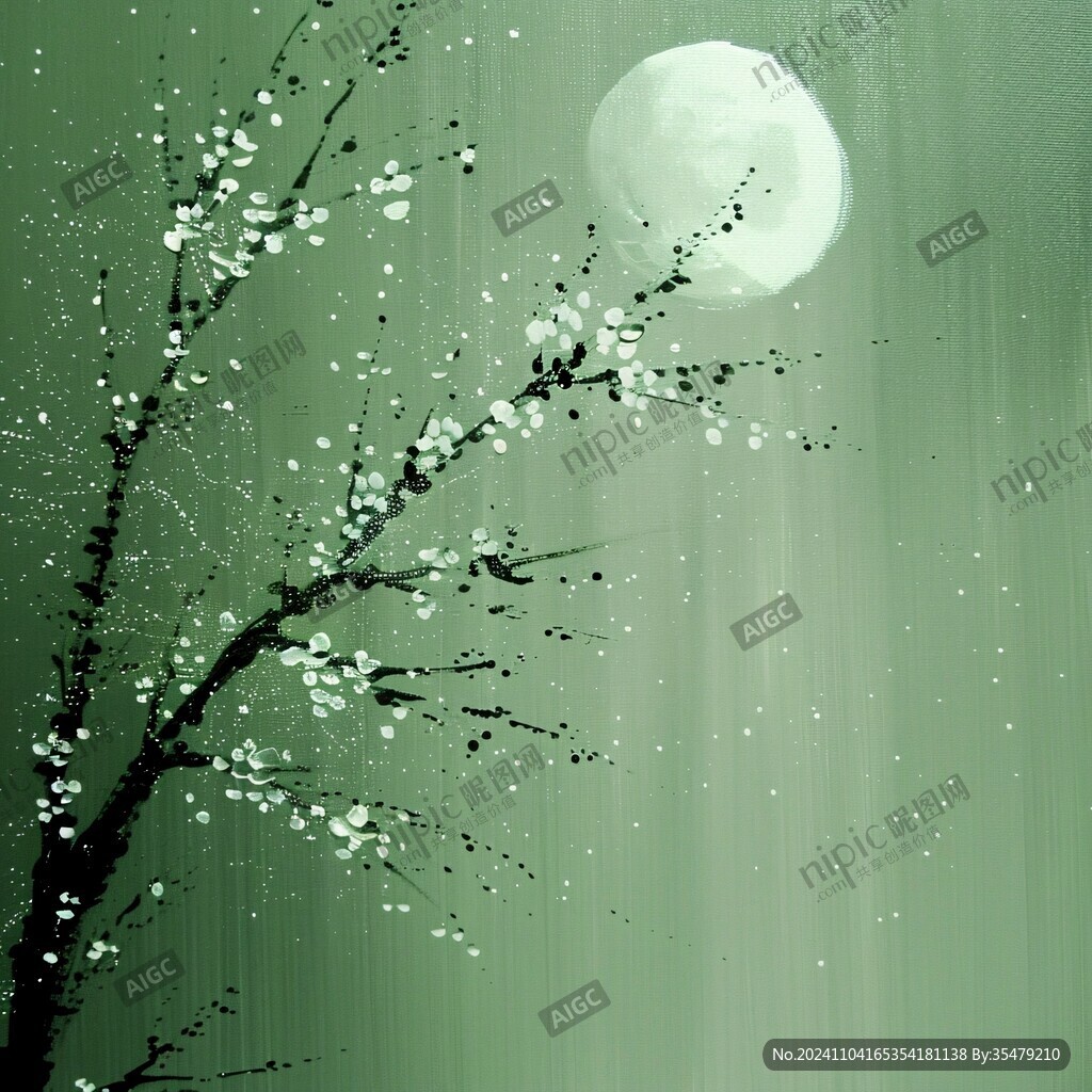 月夜梅花