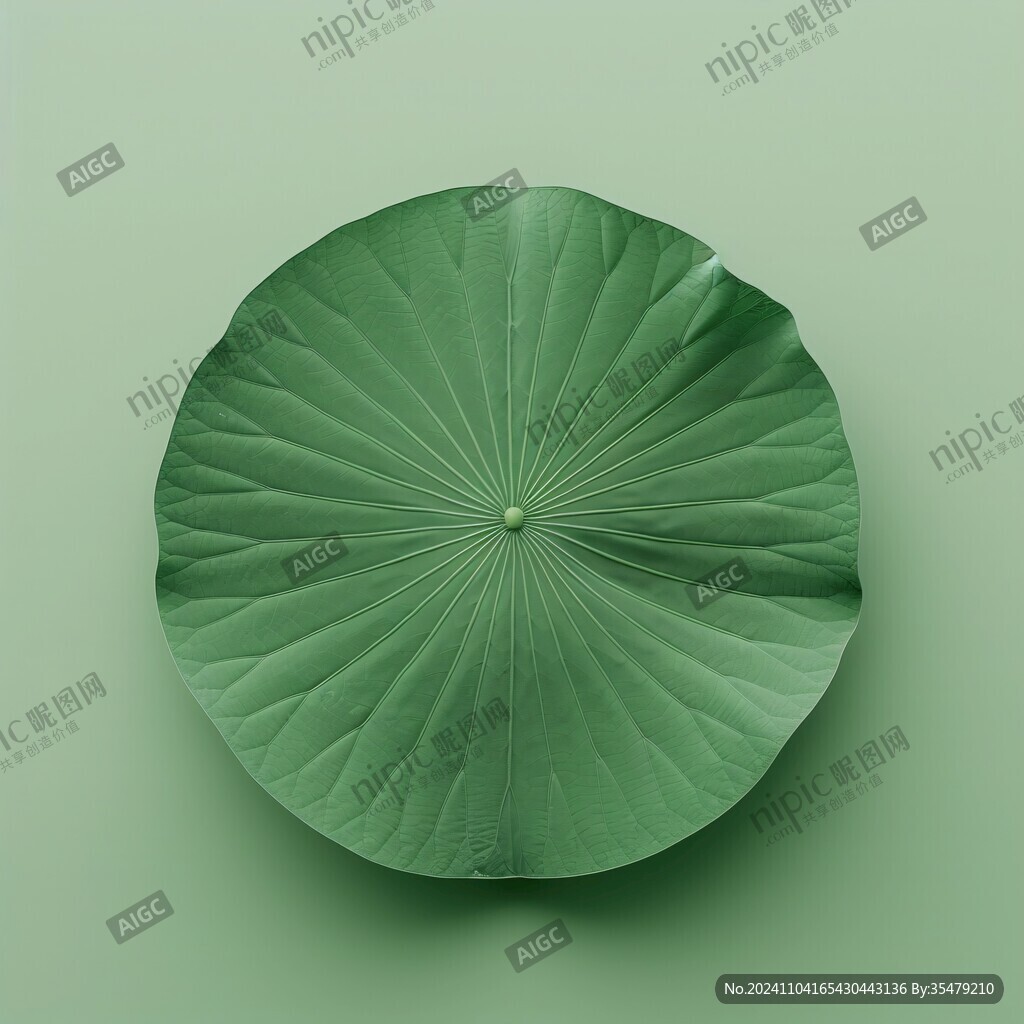 圆盘似的荷叶