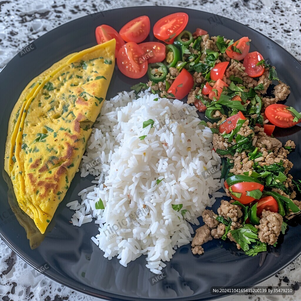 线椒鸡蛋配饼
