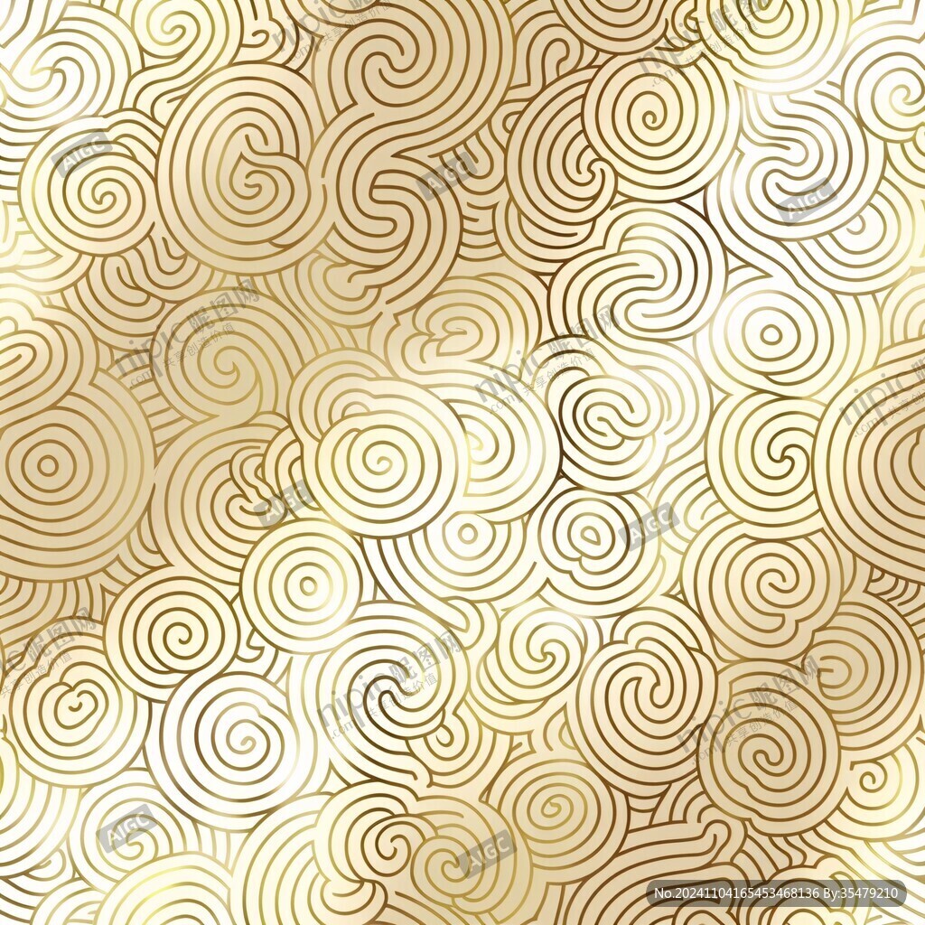 金色螺旋纹