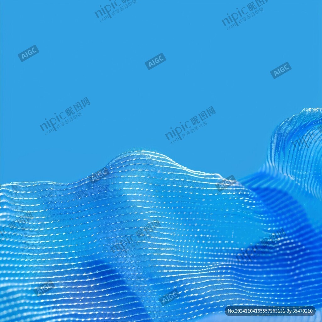 蓝色弯曲唯美科技