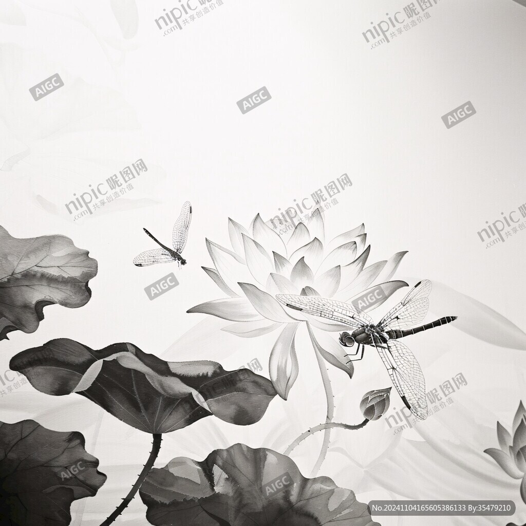3d荷花背景