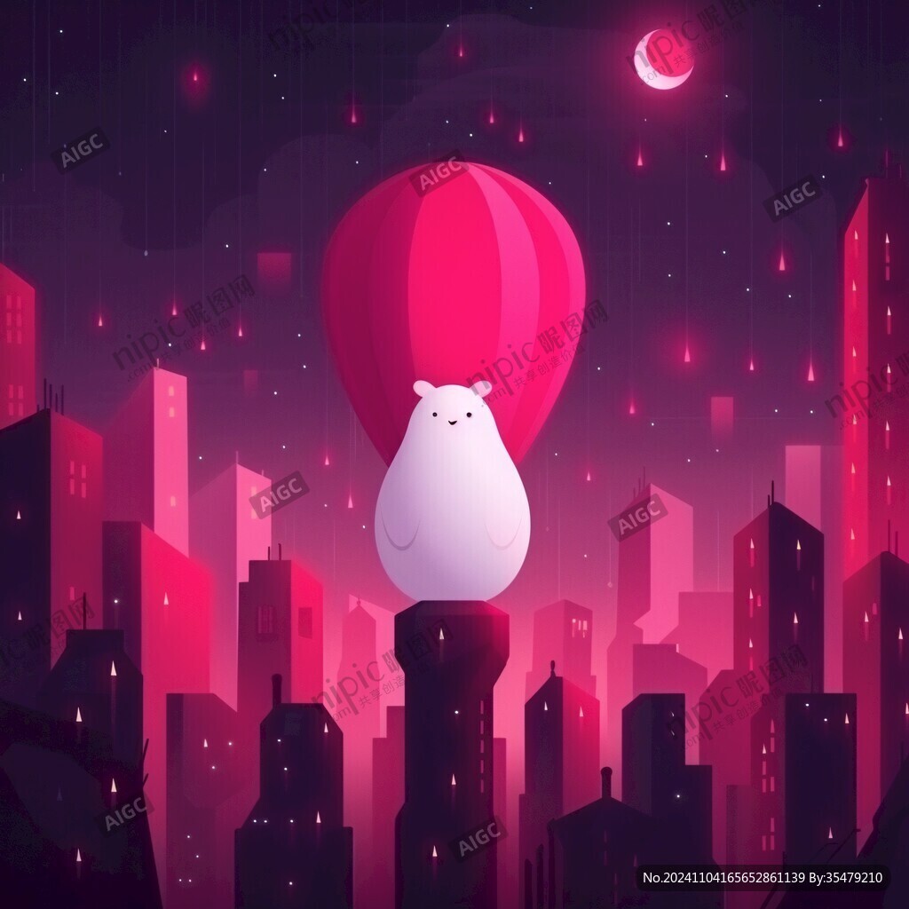 大白插画