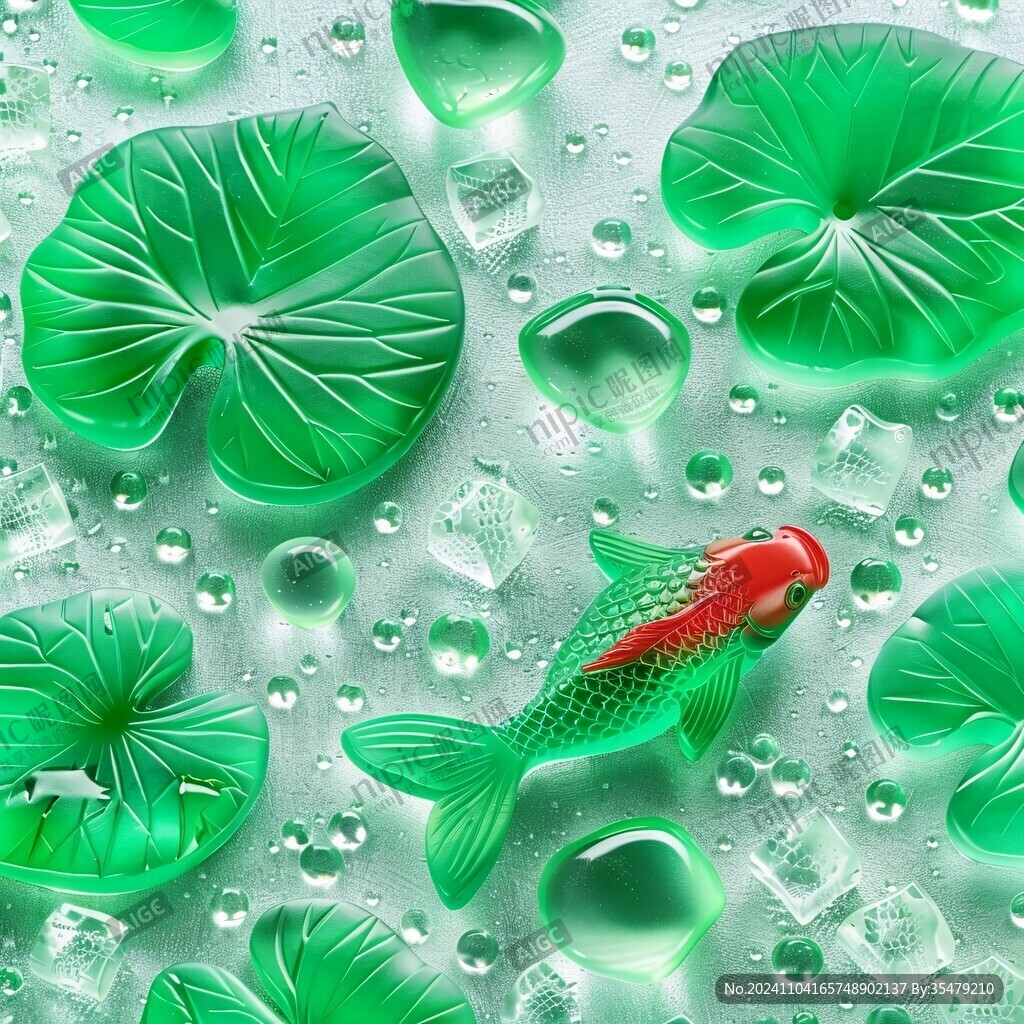 3d浮雕金鱼鲤鱼