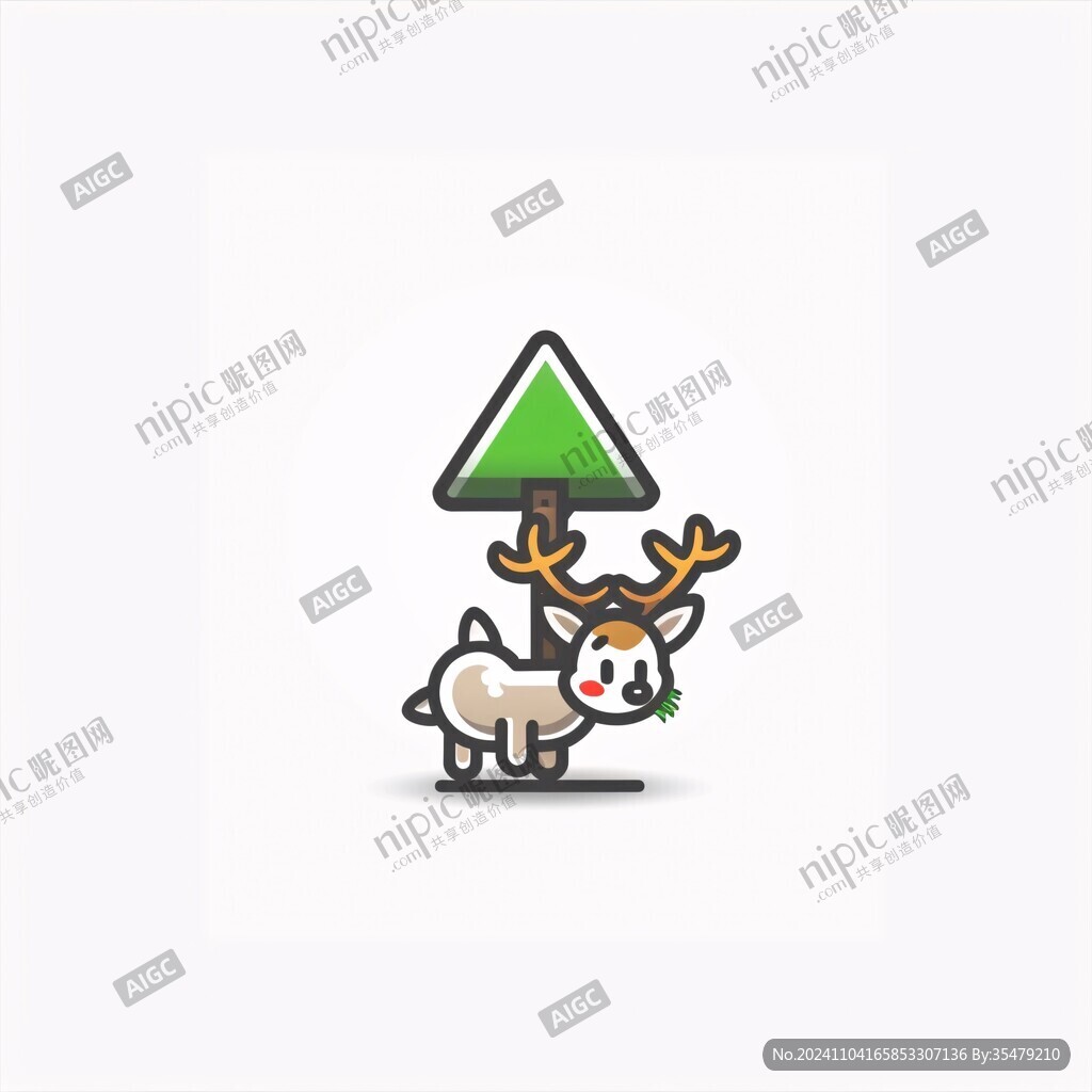 驯鹿logo