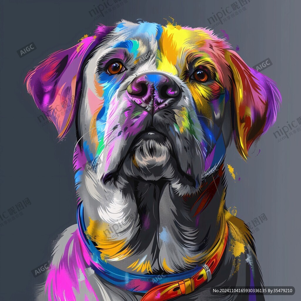 狗狗潮流插画