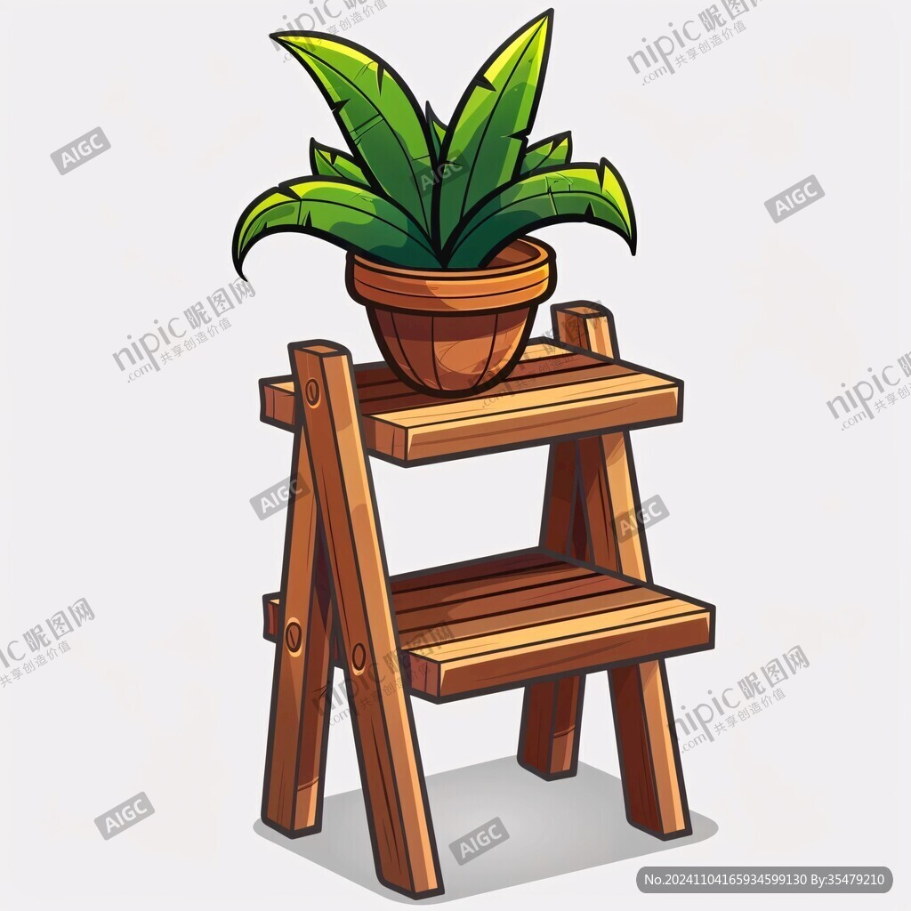 手绘卡通凳子
