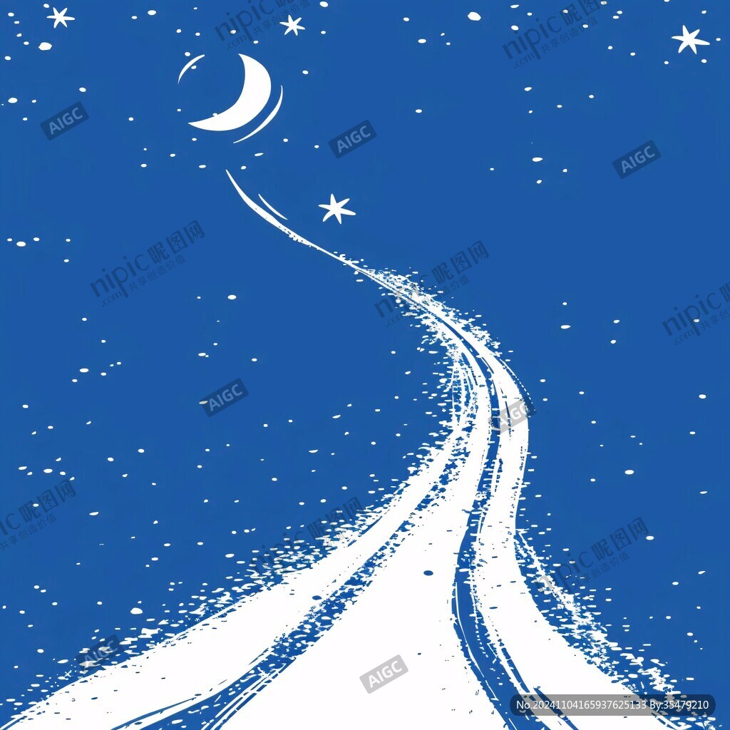 创意夜晚星点流星