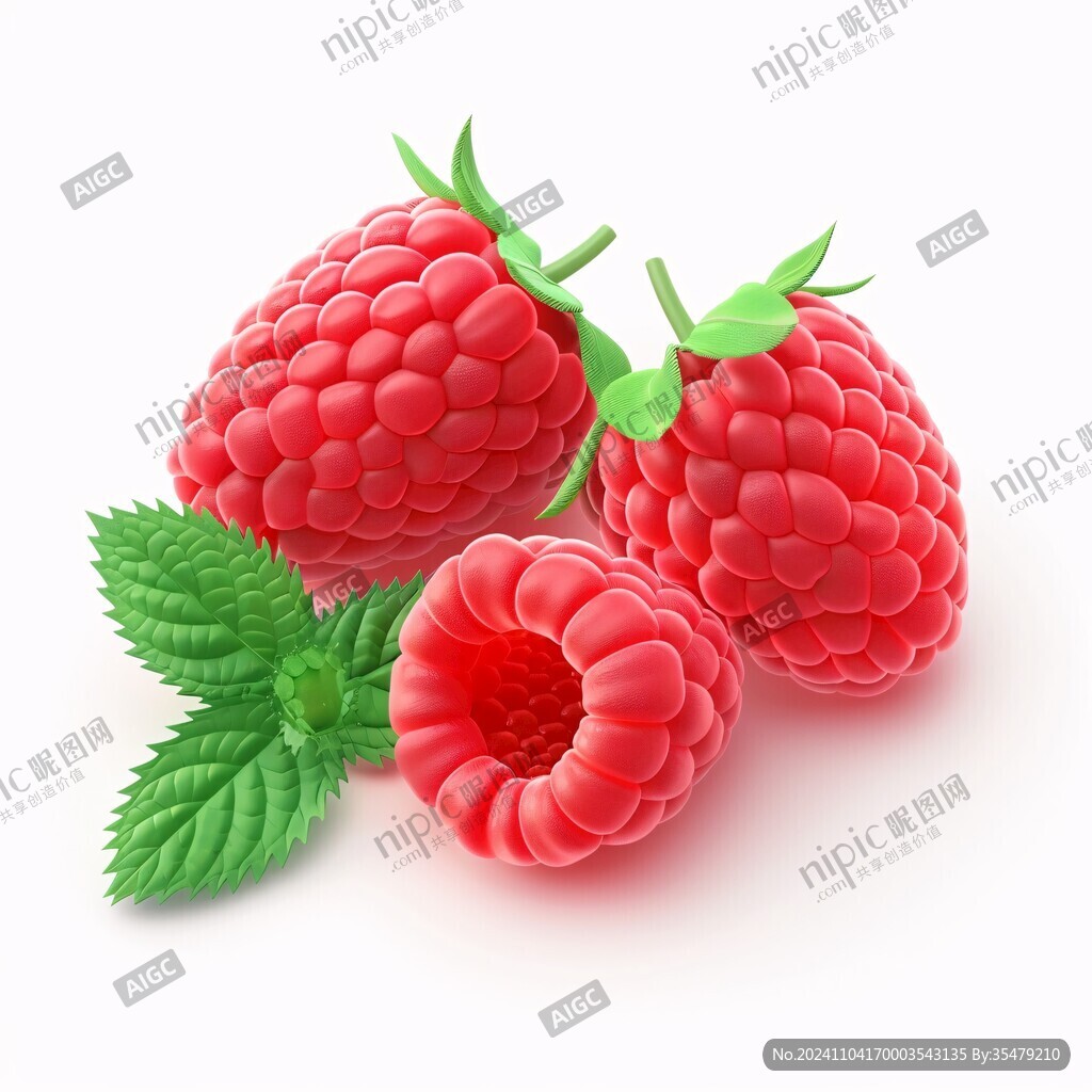 树莓形象插画