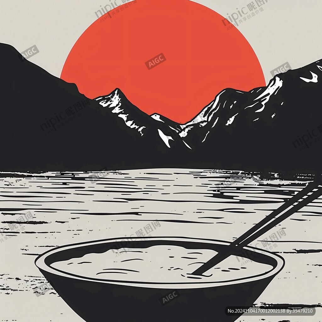 喇嘛粥插画