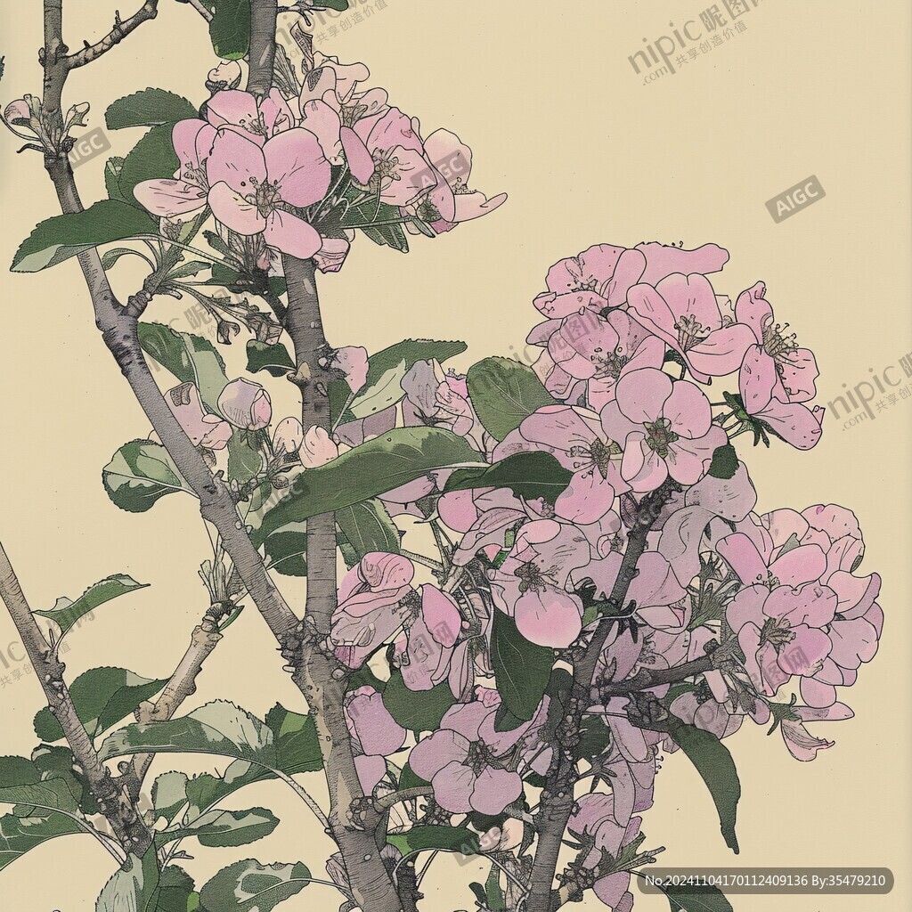 工笔丁香