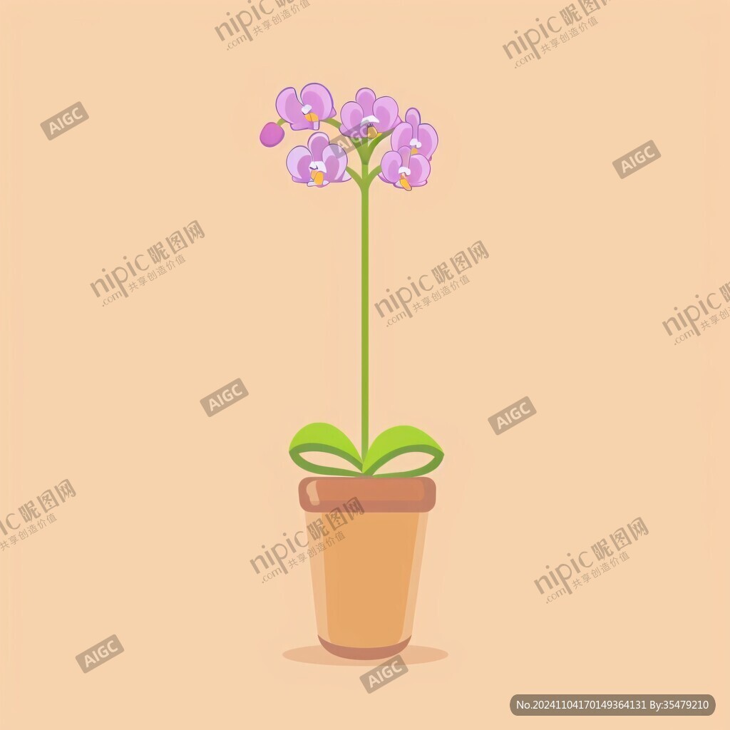 卡通花朵盆栽