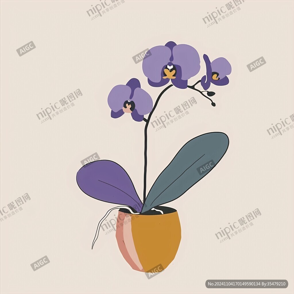 蝴蝶兰插画