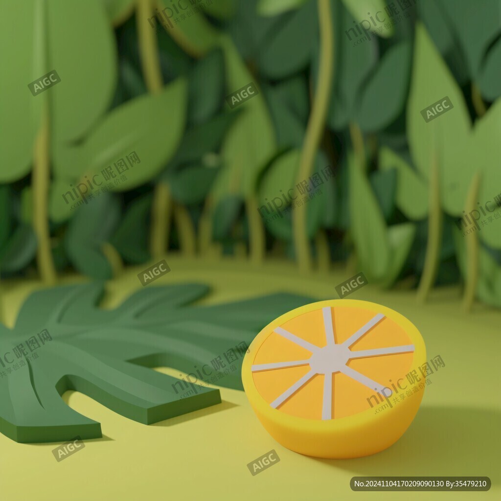 lowpoly橙子
