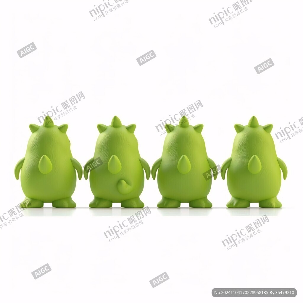 绿色动物形象设计