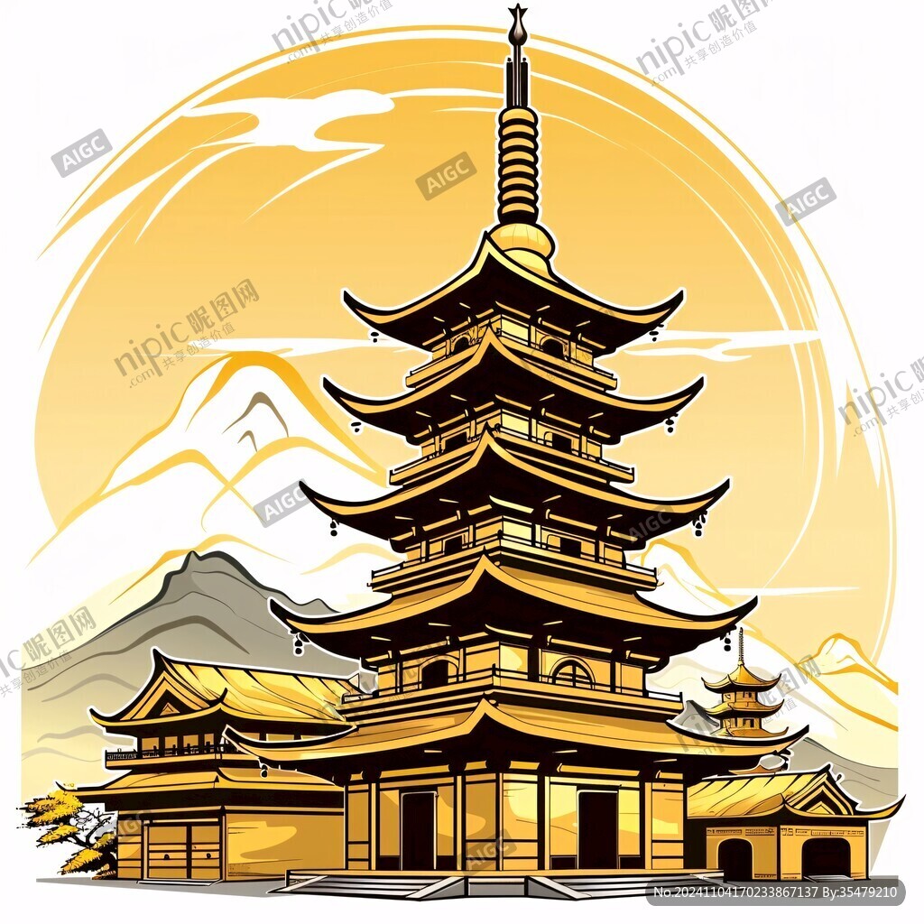 雷峰塔插画