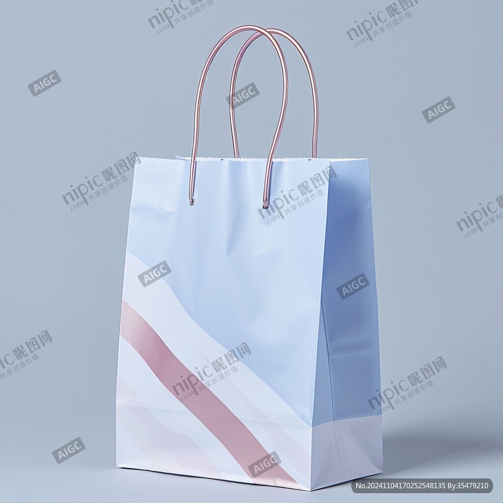 彩色线条手提袋