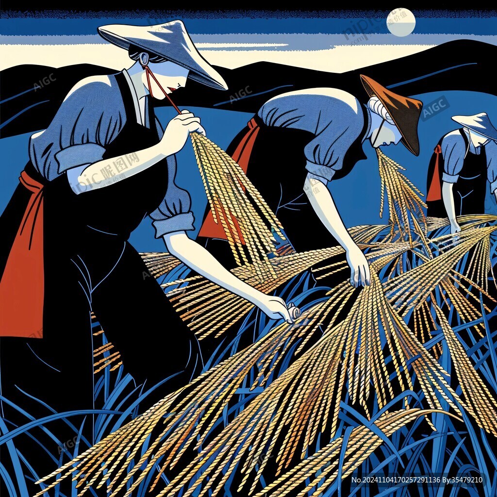 努力工作粮食系列作品