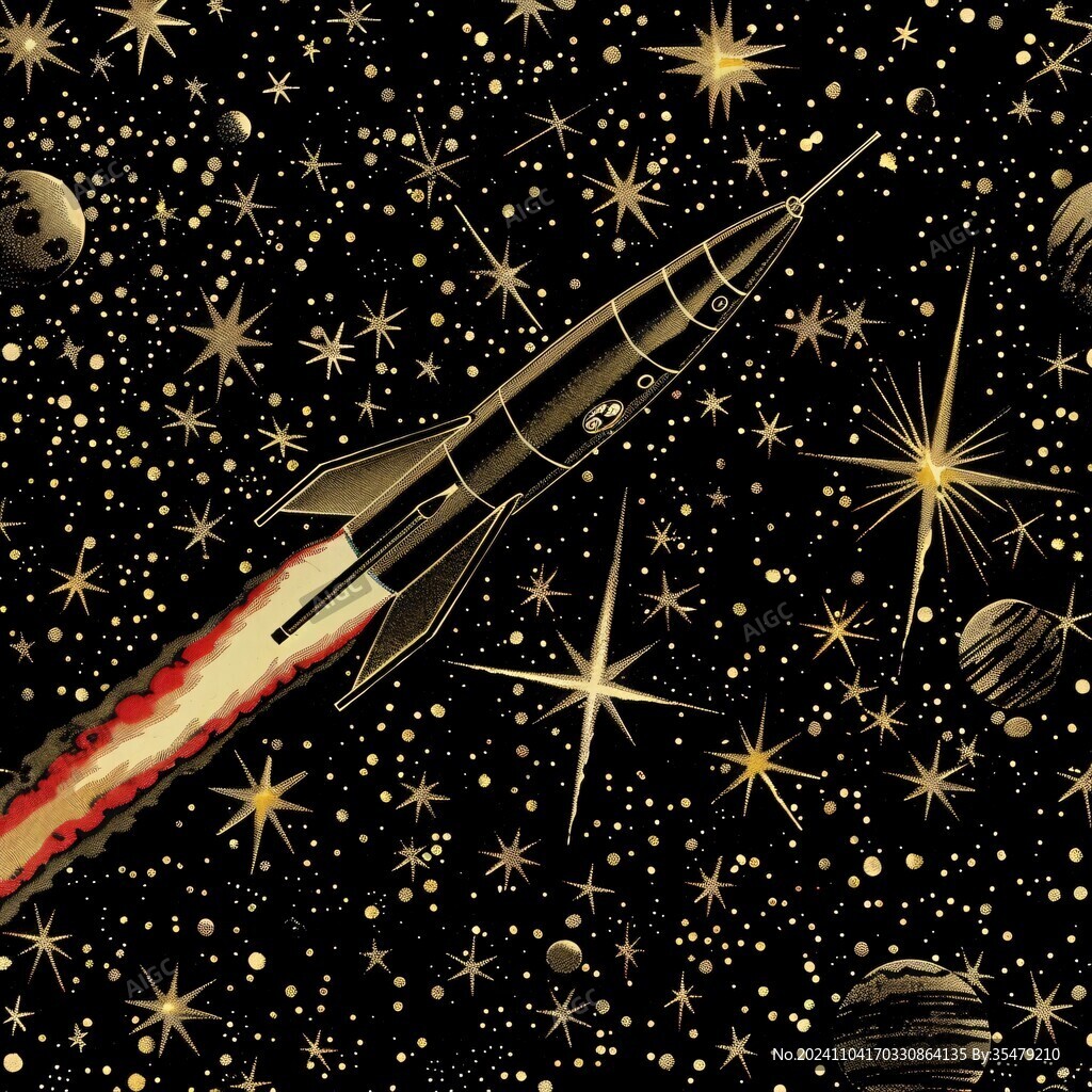 手绘流星