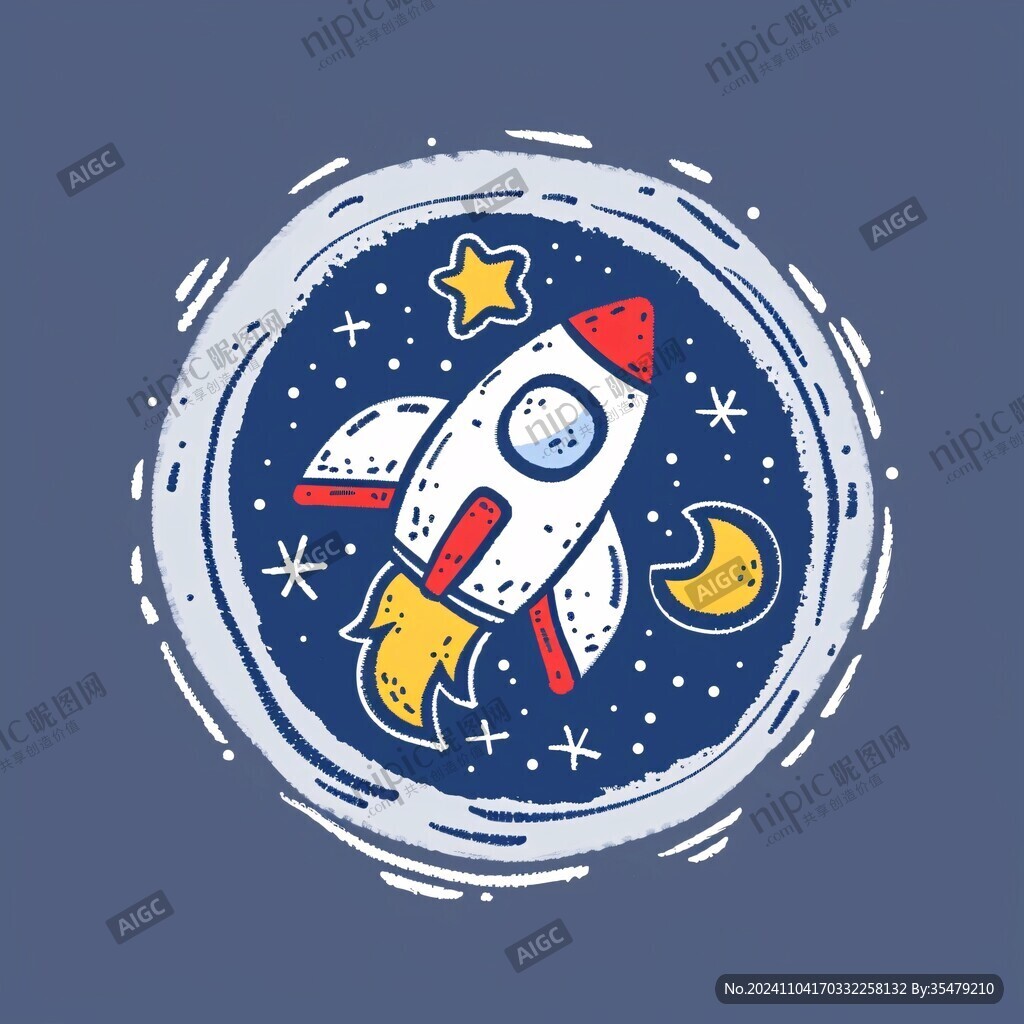 探索宇宙卡通图案