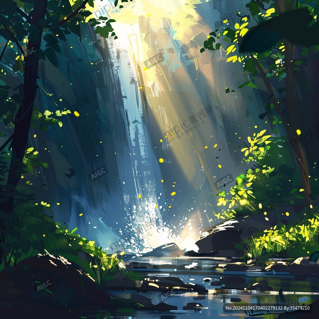雨林插画
