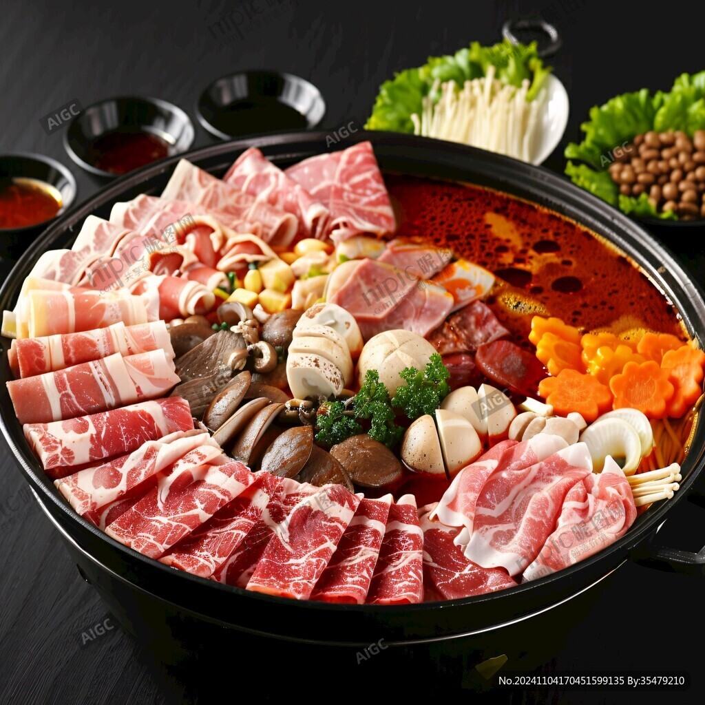 韩国火腿火锅餐