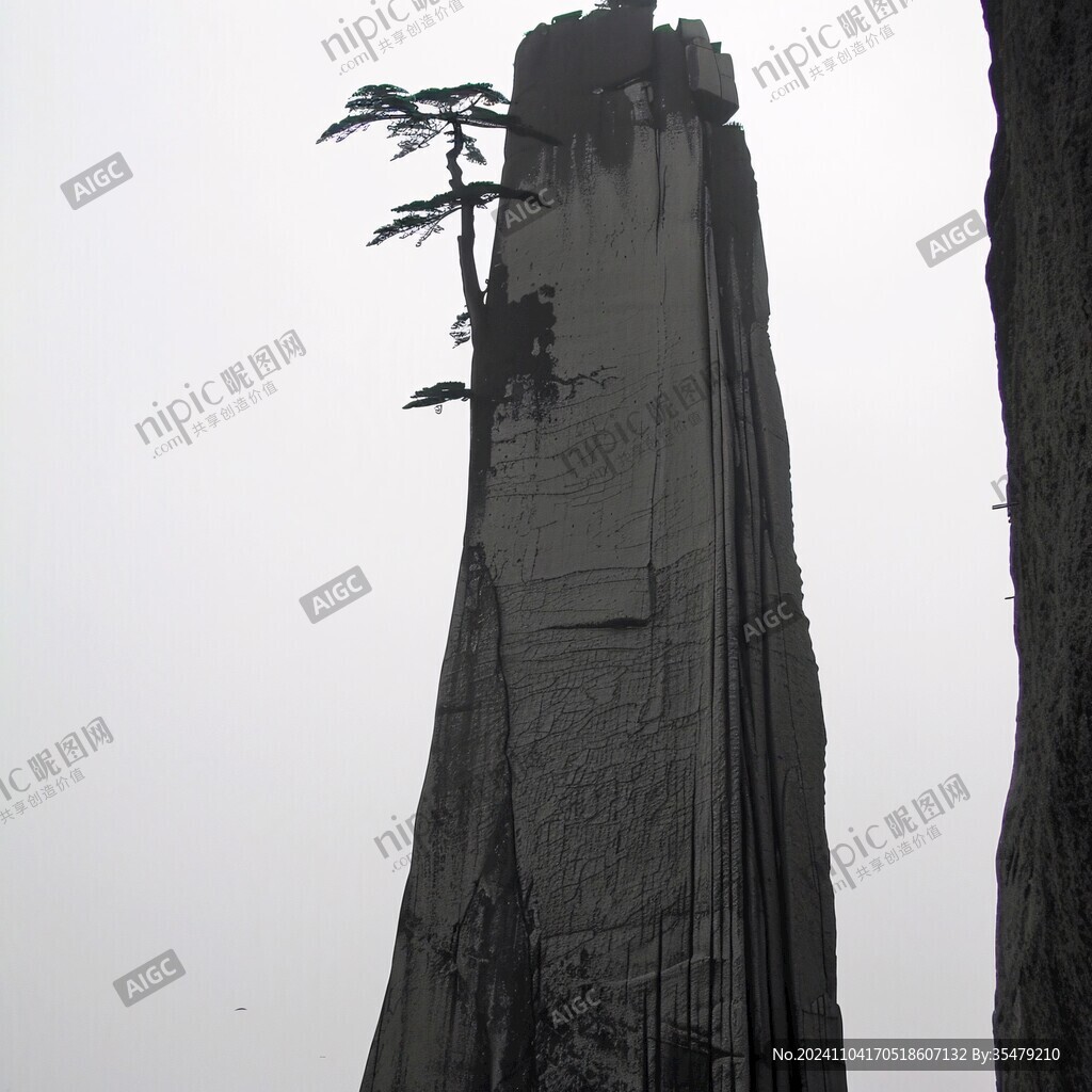 华山老树树