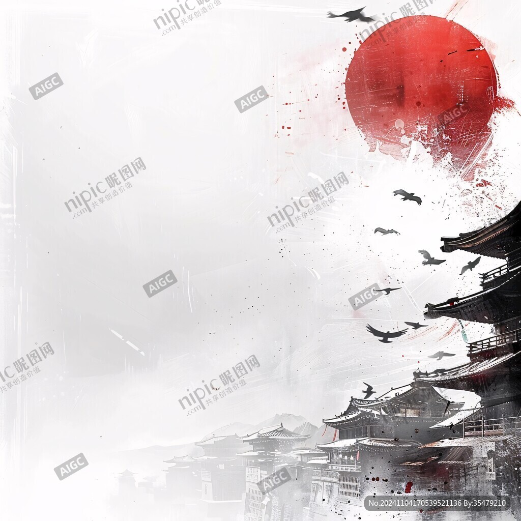 原创水墨中国风底特律