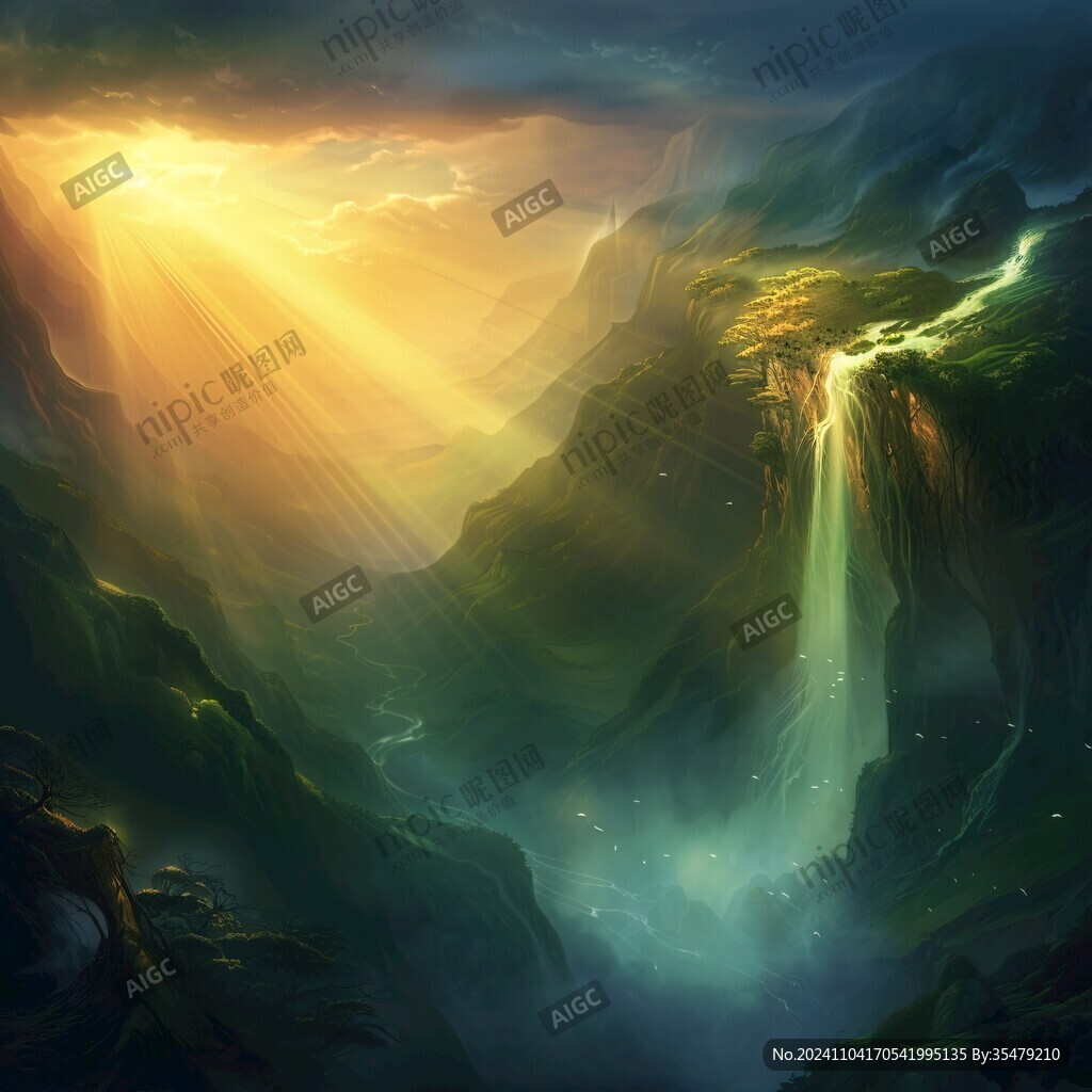 幻彩艺术山水风景