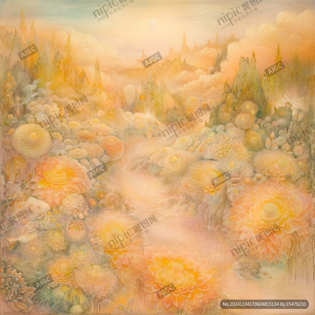 万寿菊油画