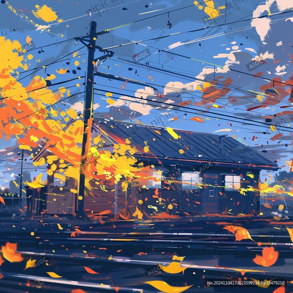 日系风景插画