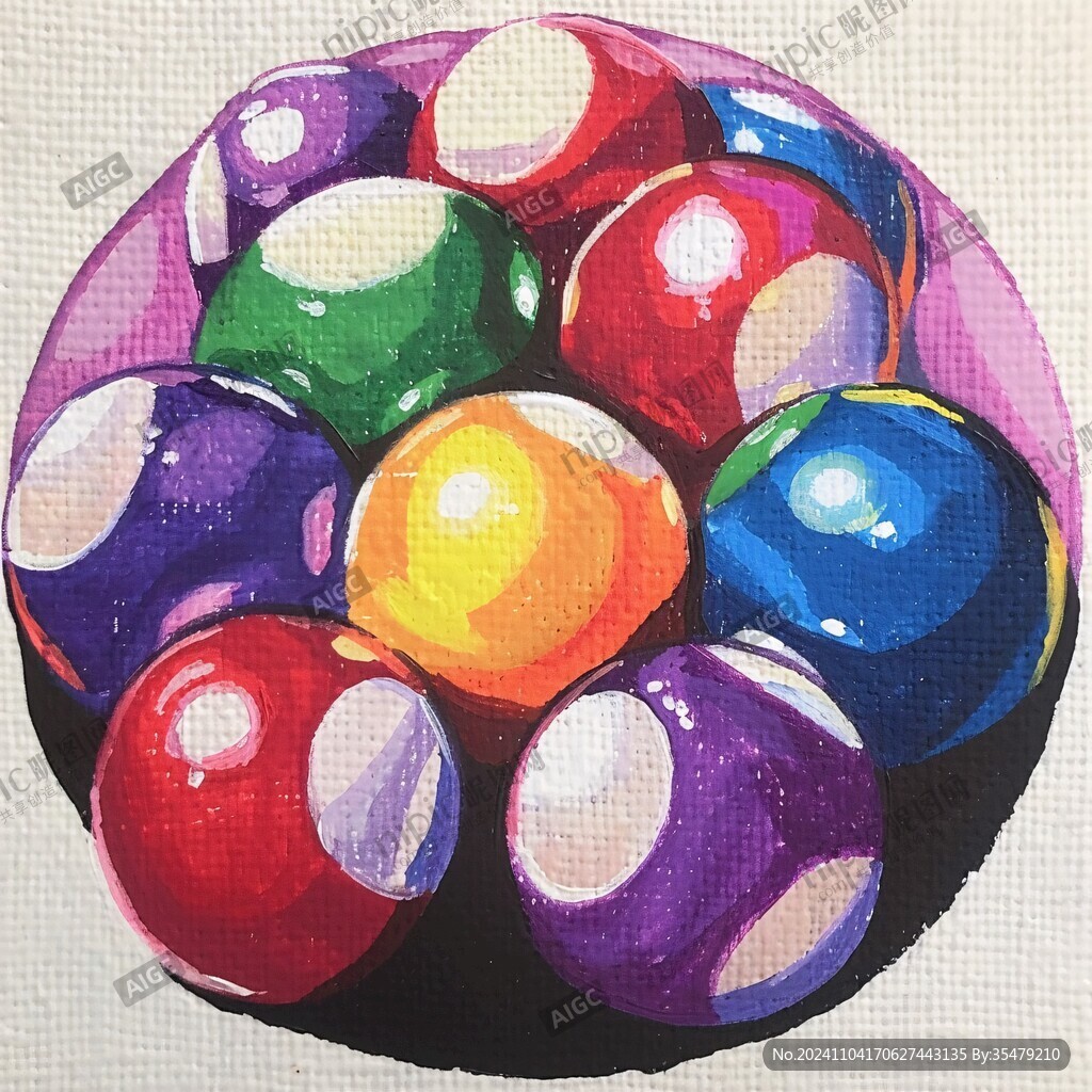 石膏画具圆球画