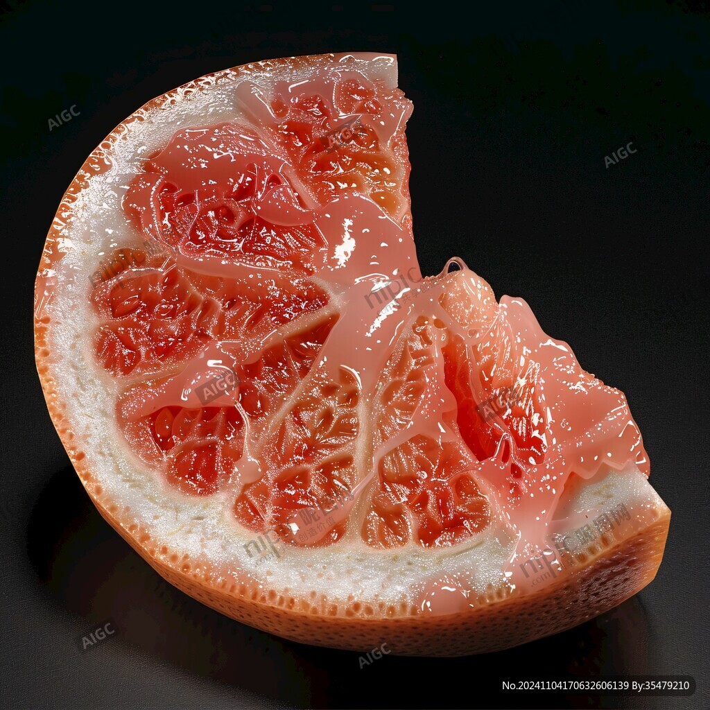 高清红柚子果肉