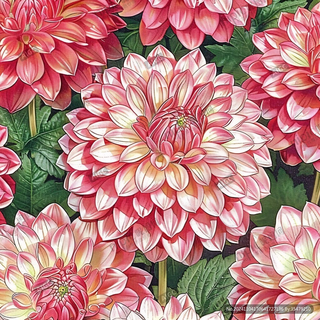 透明底大丽花图