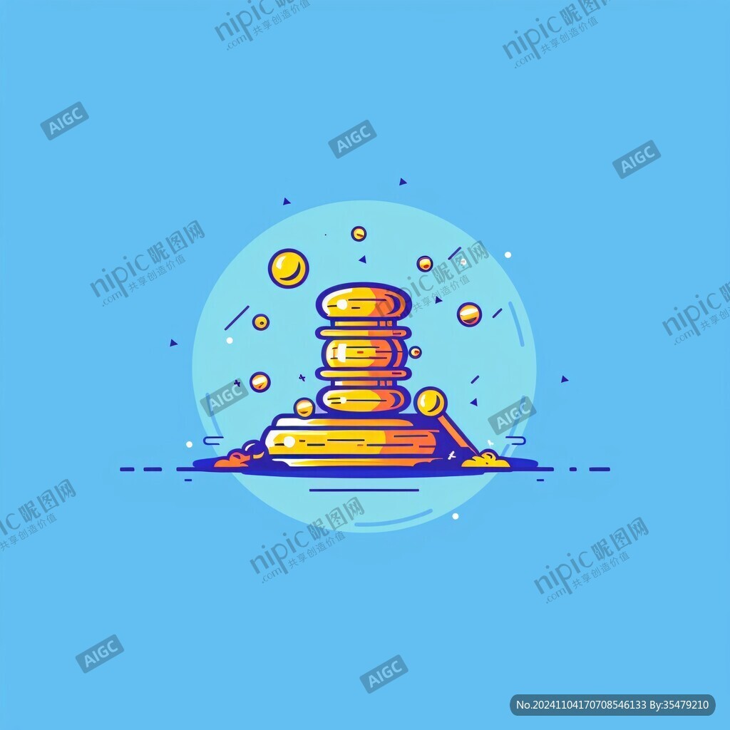 石塔插画