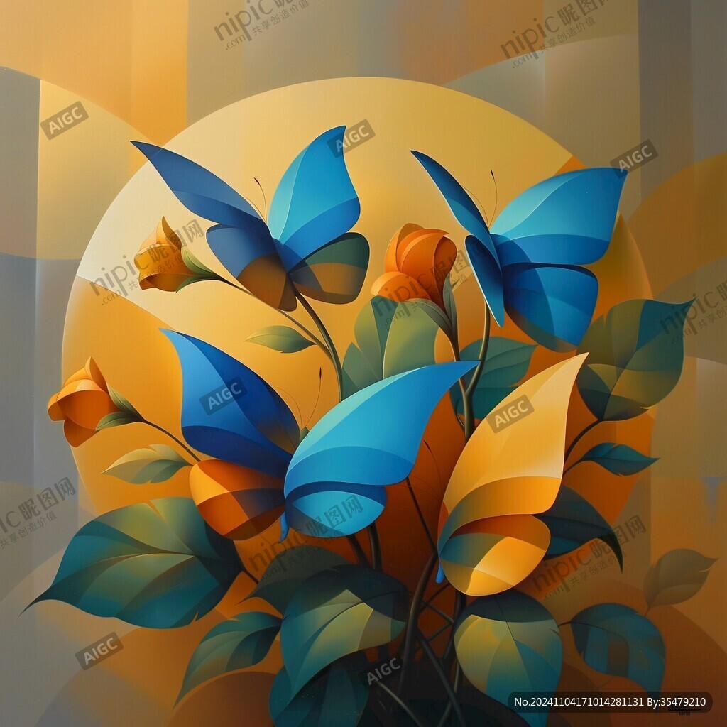 蝴蝶包装插画