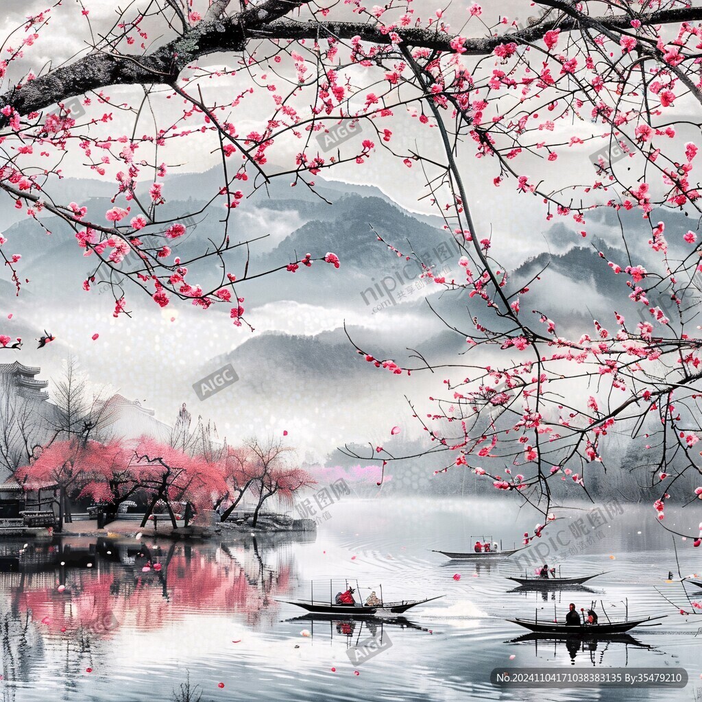 浪漫诗意山水意境