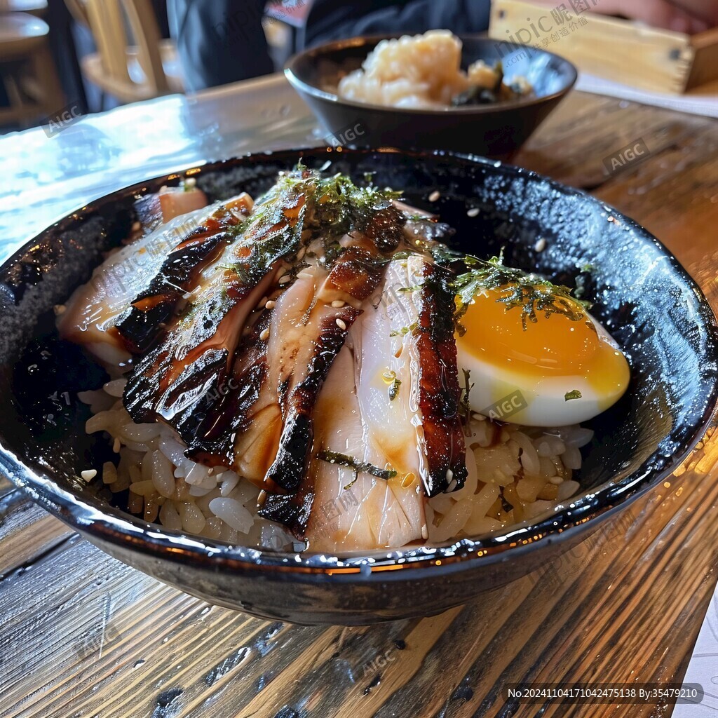 酱烤鳗鱼加炙烤鸡肉饭