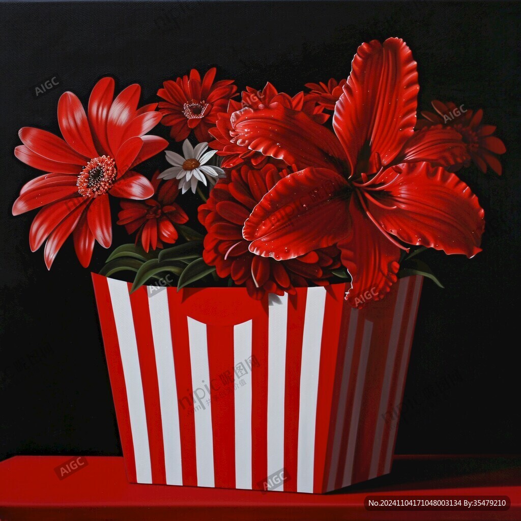 3d立体花卉油画