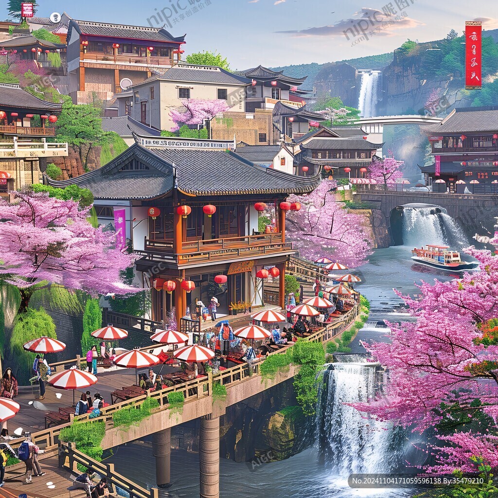 横店插画