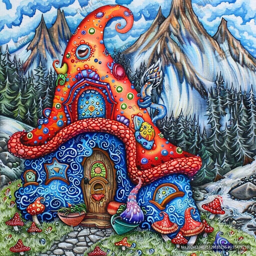 卡通章鱼壁画