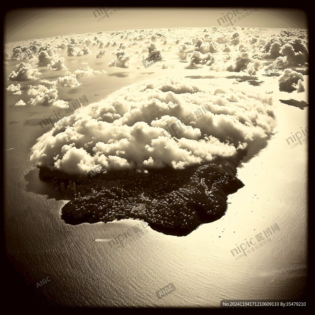 3d云海悬浮小岛