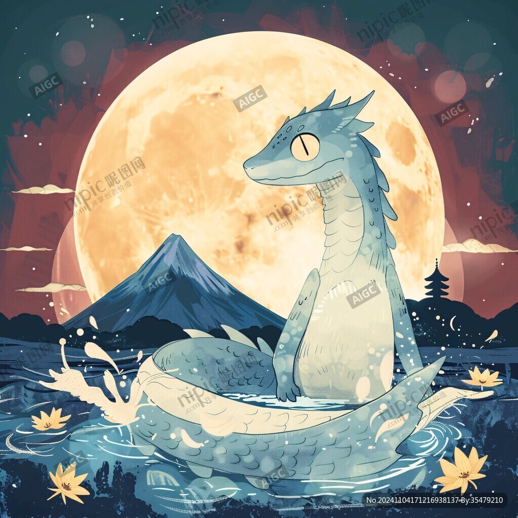 国潮风蛟龙得水