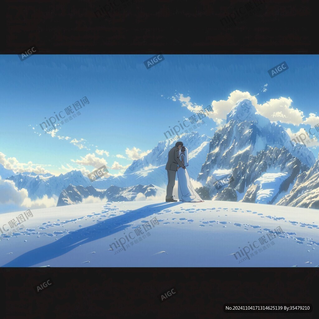 一个人看雪山