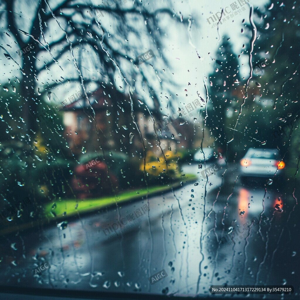 雨天车窗